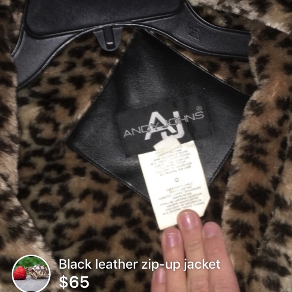 Kids leather jacket. Fits adult medium.
